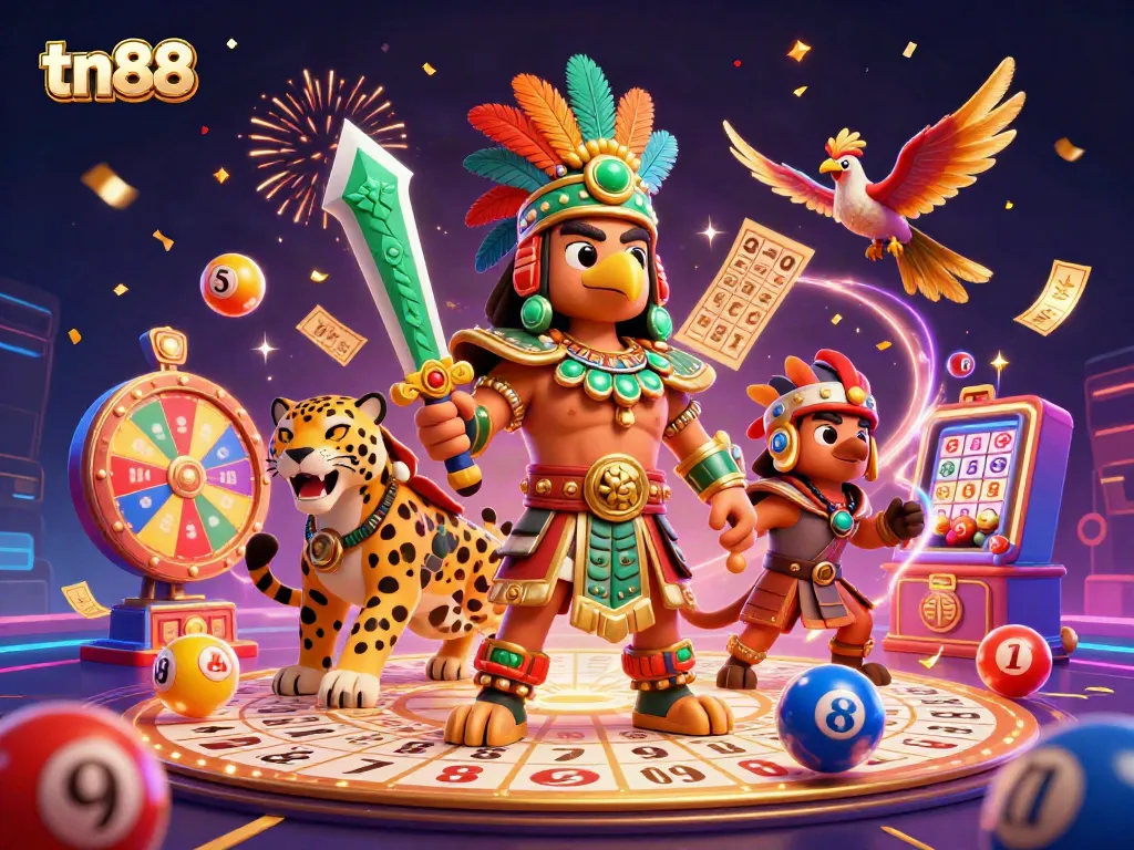 Experience thrilling gameplay with tn88, featuring vibrant casino elements and dynamic characters.
