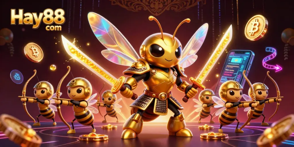 Experience thrilling wins at Hay88 com with dynamic casino visuals and golden bee warriors.