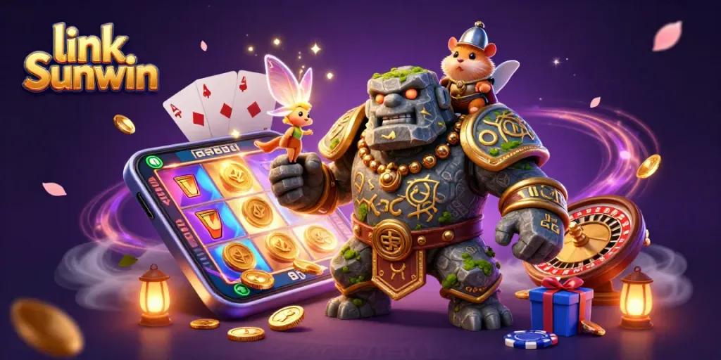 Experience the excitement of link Sunwin with vibrant 3D characters and lively game elements!