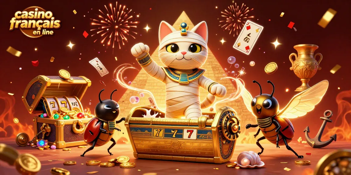 Profitez d'une expérience de jeu captivante avec le casino français en ligne, mettant en vedette des personnages égyptiens fantastiques.