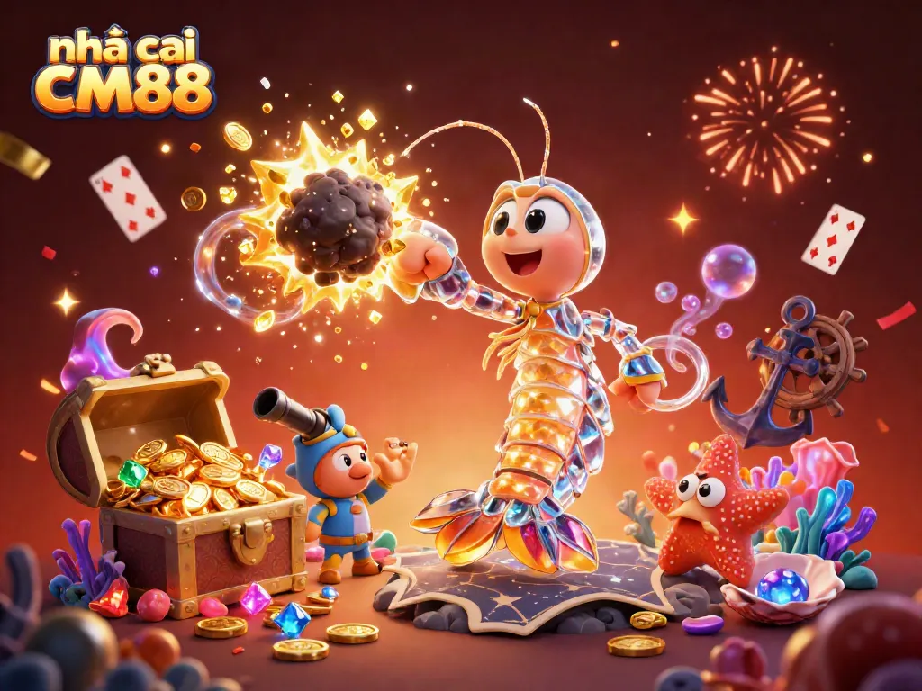 Experience thrilling gameplay with nhà cái cm88 featuring a galactic samurai and treasure elements.