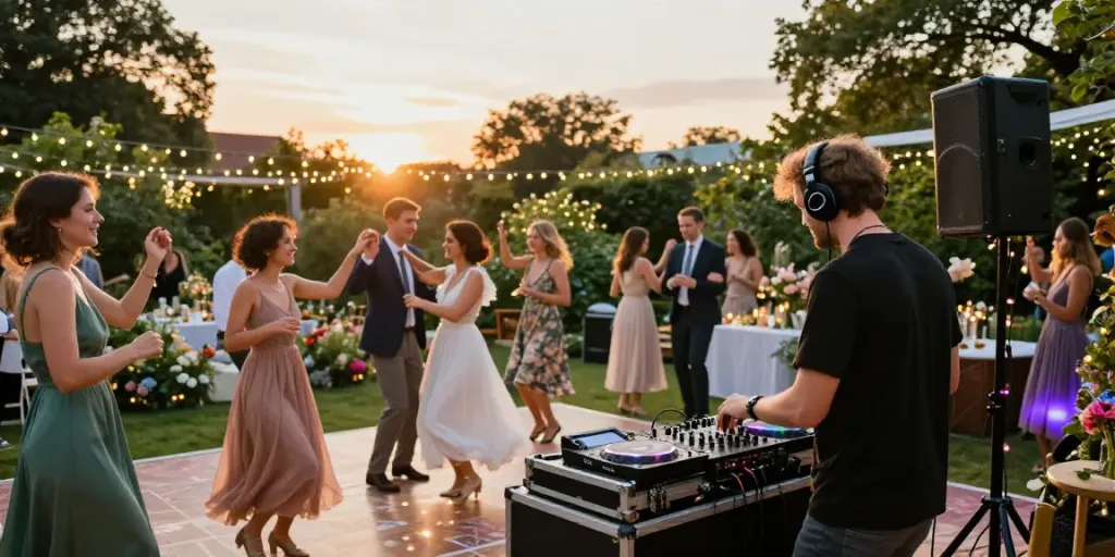Hochzeit DJ Berlin Brandenburg sorgt für festliche Stimmung bei Feierlichkeiten.