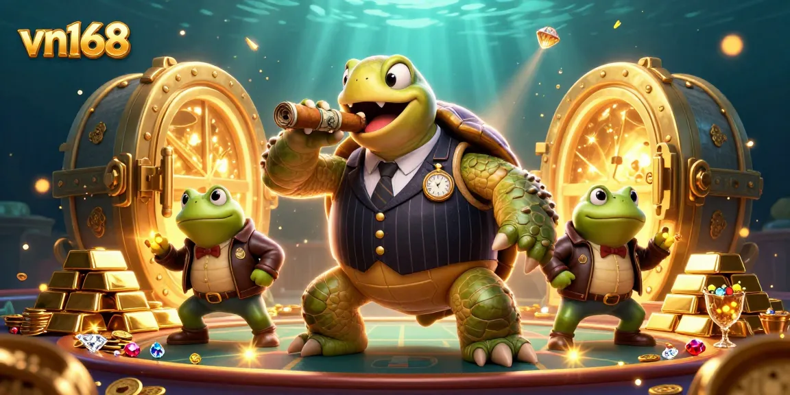 win with vn168's thrilling casino adventure featuring magical treasures and vibrant characters