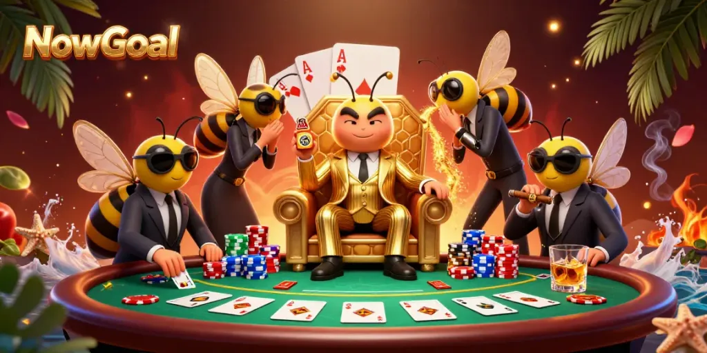 NowGoal showcases thrilling sports betting action with dynamic characters and intense betting elements.
