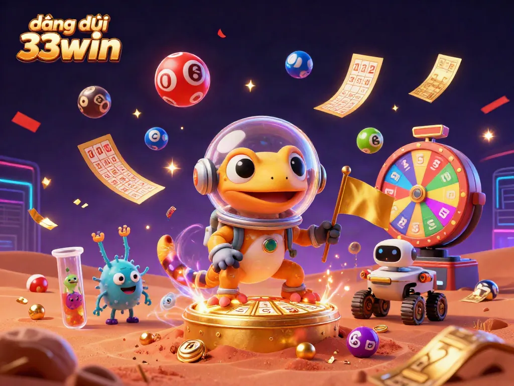 Engage in exciting gameplay at đăng ký 33win with vibrant 3D casino themes featuring Martian characters.