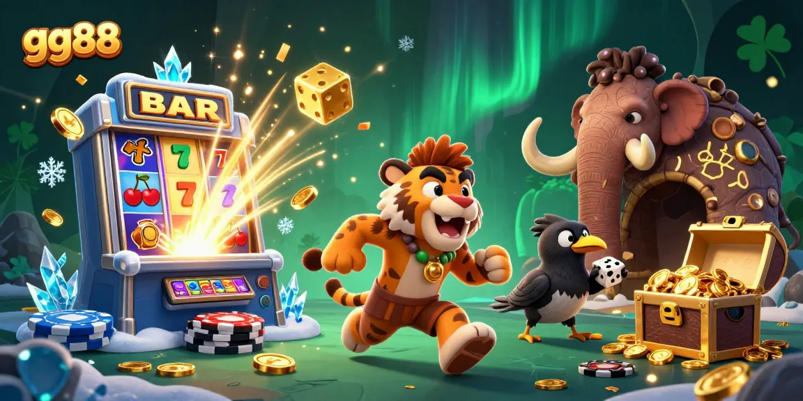 Experience jackpot thrills at gg88 with vibrant casino scenes and dynamic gaming activities.