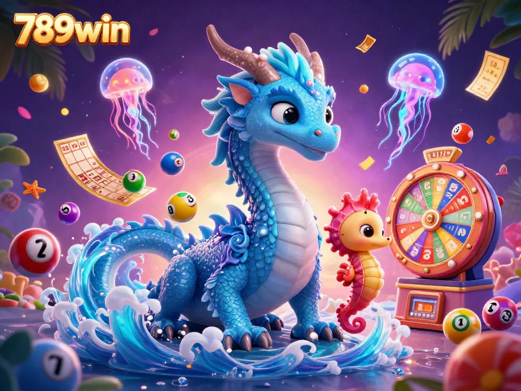 Engage with 789win's vibrant casino experience featuring a water dragon and jellyfish in action.
