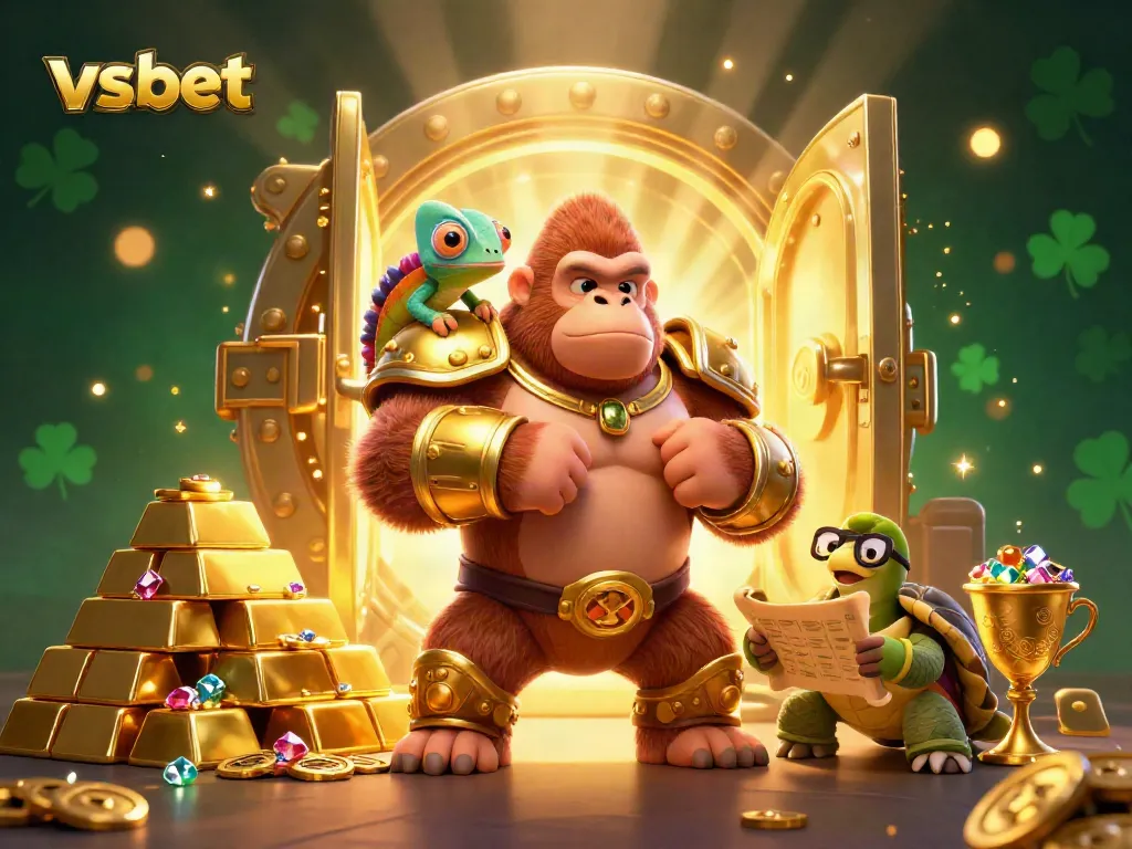 Experience thrilling action with the vsbet gorilla king, treasure vaults, and exciting casino elements.