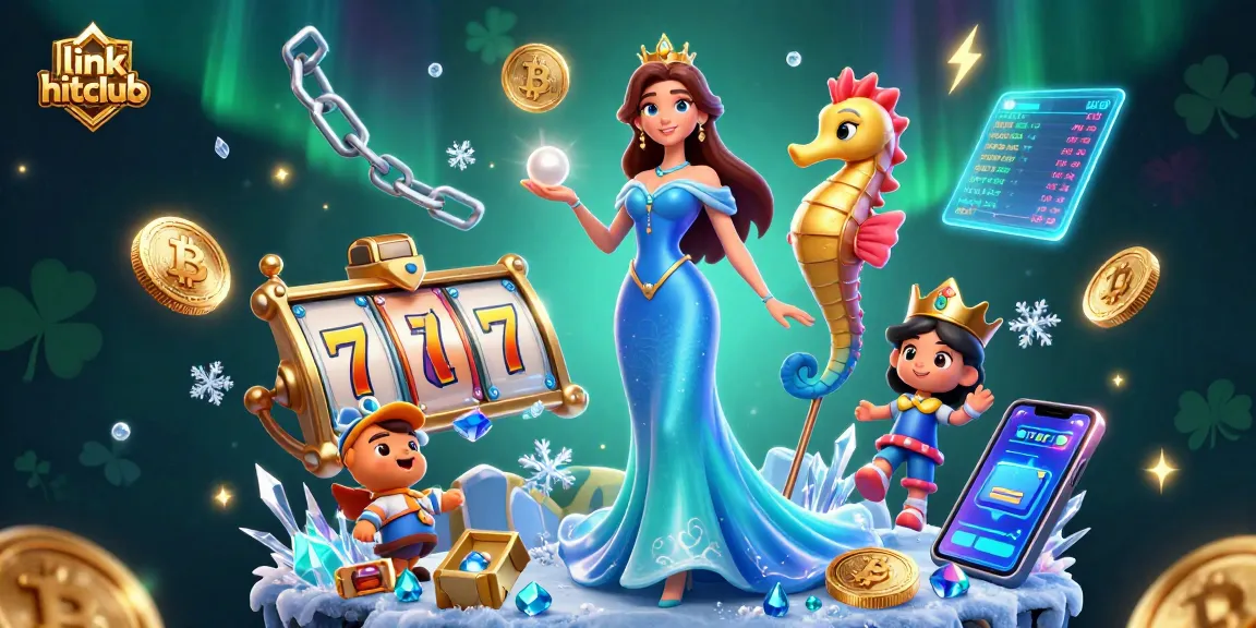 Win big at link hitclub with dynamic slot games and underwater treasures in a vibrant 3D illustration.