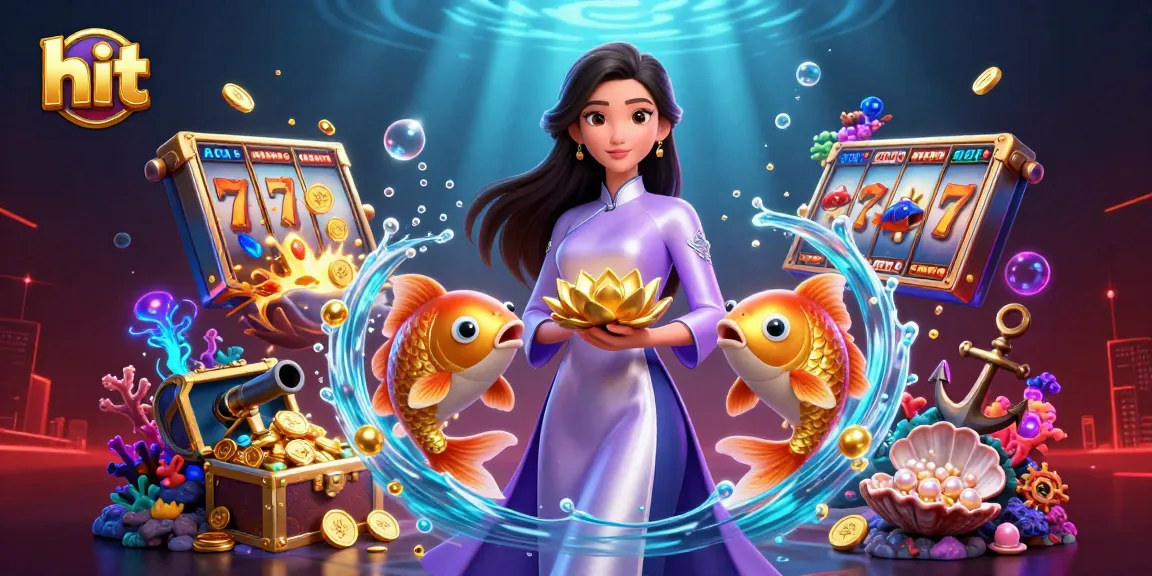 Hit your jackpot with vibrant 3D illustration of an Asian woman in a casino setting.