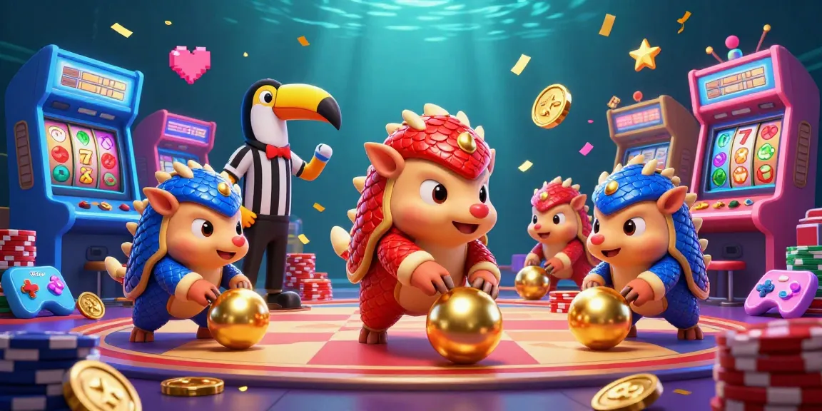 Engage in thrilling gameplay with 789win, featuring dynamic pangolins and casino elements in a vibrant 3D scene.