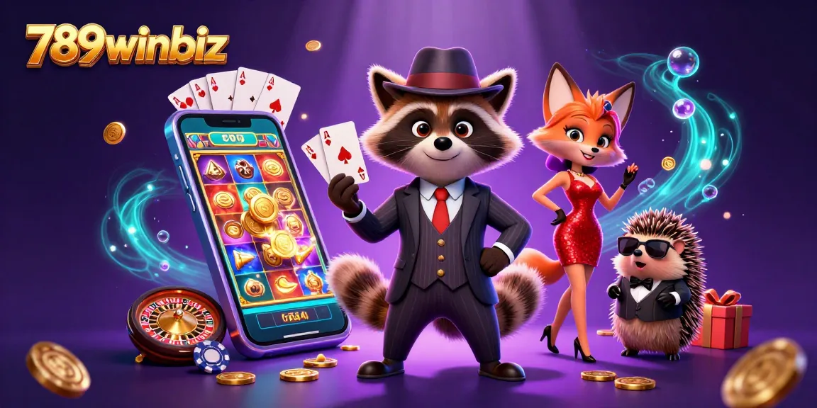 Play exciting games at 789winbiz with vibrant characters exploring thrilling jackpots and casino action.