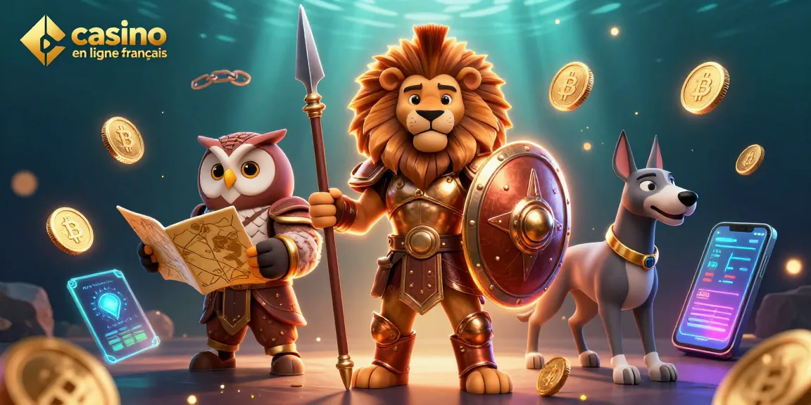Jouez au casino en ligne français avec des animaux héroïques et des éléments de jeu dynamique.