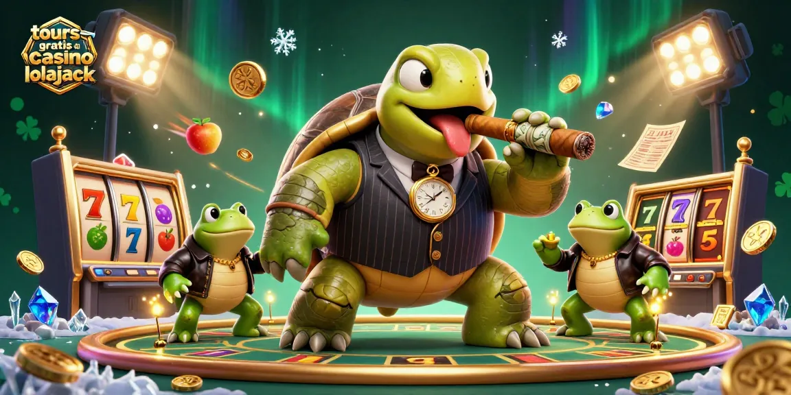 Play exciting slots with tours gratuits du casino lolajack, featuring a colorful arcade scene with a unique character.