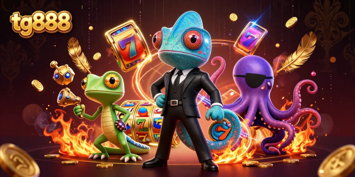 Experience thrilling excitement at tg888 while spinning the lucky slot reels amidst vibrant characters and rich rewards.