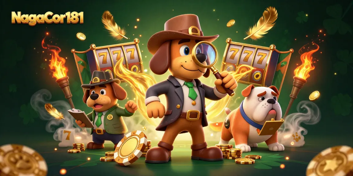 NagaCor181 offers thrilling slots and wins while detective characters uncover golden treasures.