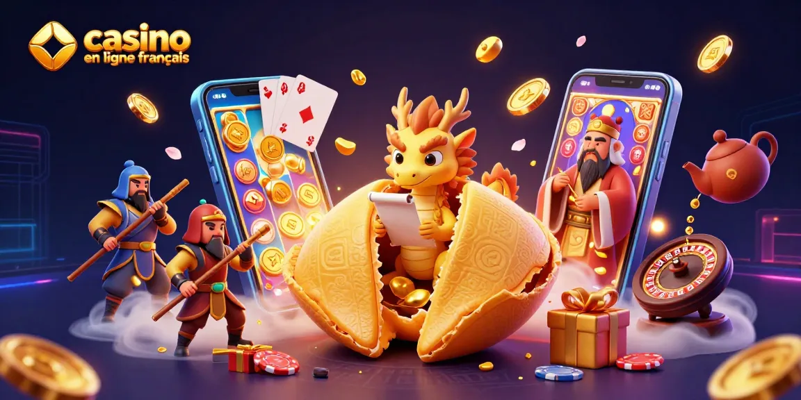 Découvrez les options de jeux au casino en ligne francais avec des dragons sages et des symboles de chance.