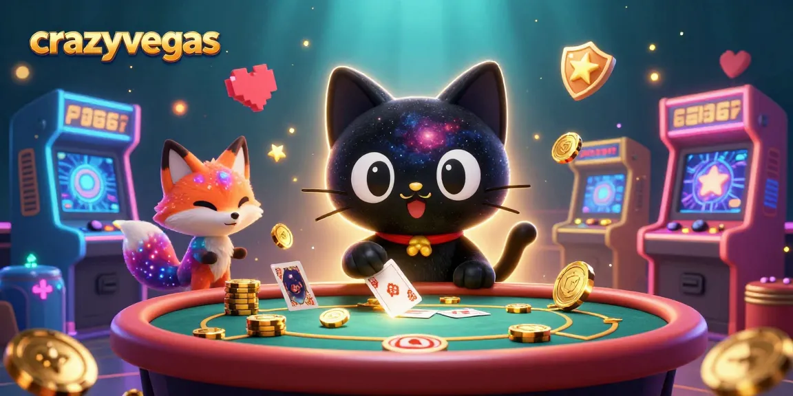 Experience thrilling gameplay at crazyvegas with vibrant cosmic characters and casino elements.